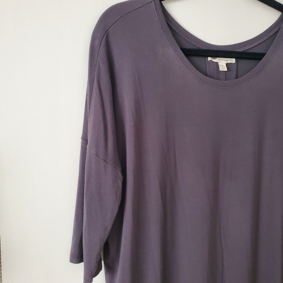 Anthropologie x Floreat Graphite Grey Oversized Enlogated Tee - Picture 2 of 7